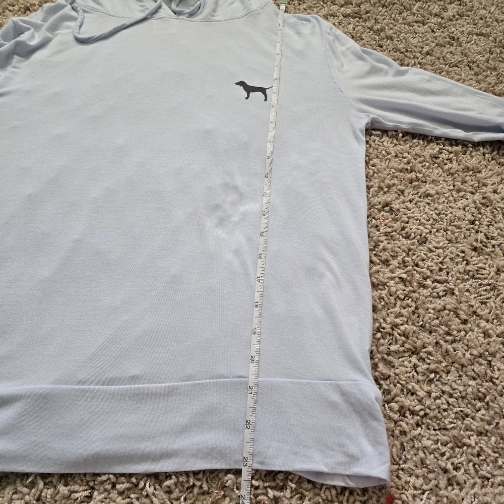 Women's Pink Light Blue Lightweight Very Soft Hoodie - xs - Picture 6 of 8